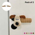 Cute Antistatic and Anti Collision Cartoon Pattern Door Handle Cover Pack of 2