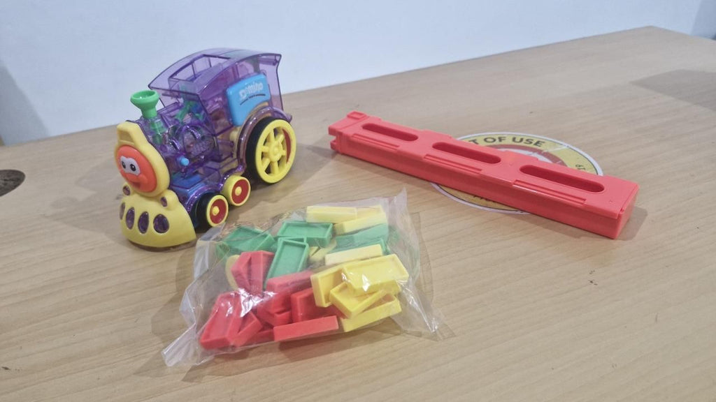 Train Toy Domino Set for Kids ? BPA-Free Plastic with Sound Effects