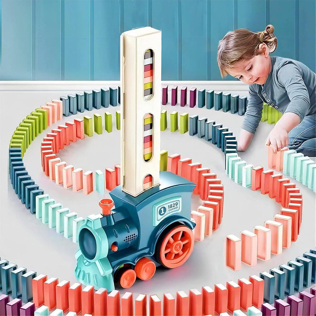 Train Toy Domino Set for Kids ? BPA-Free Plastic with Sound Effects