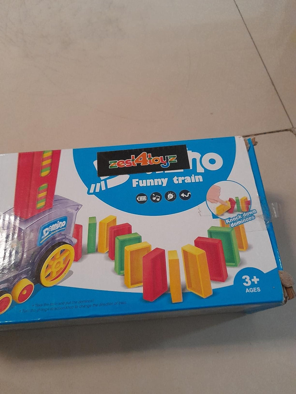 Train Toy Domino Set for Kids ? BPA-Free Plastic with Sound Effects