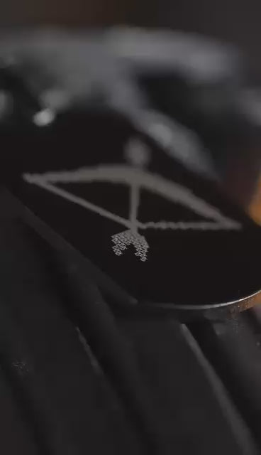 Ram Baan Microcarved Tag Necklace