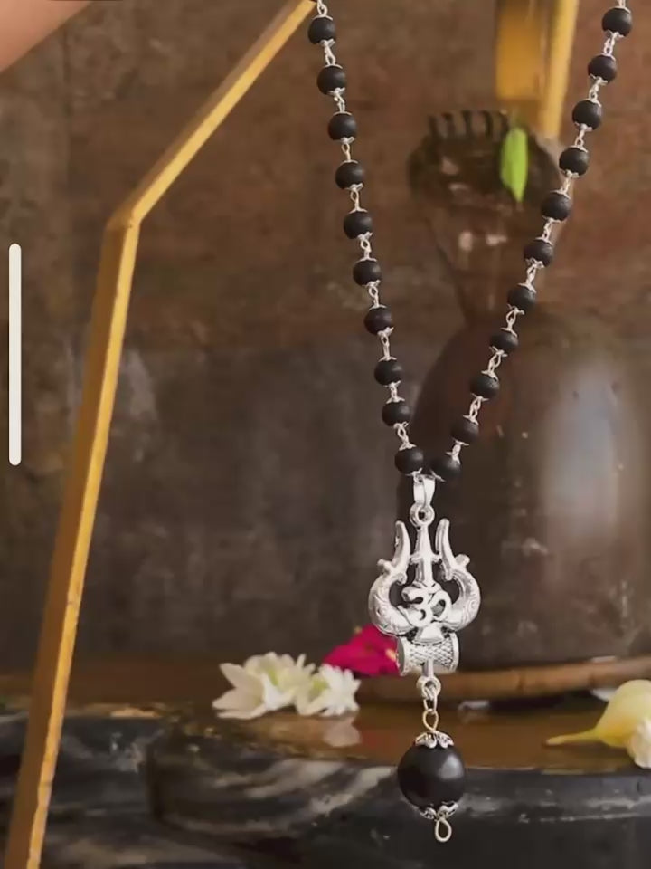 Om Shiva Trishool Karungali Mala