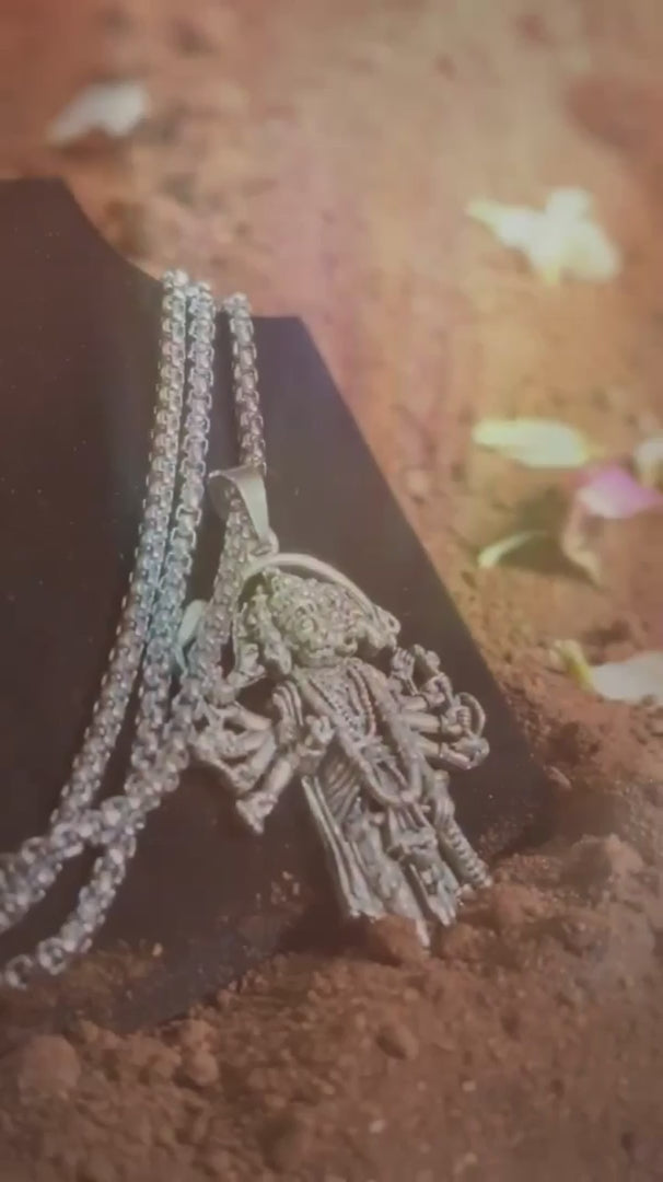 5 Mukhi Standing Hanumanji Pendant with Chain